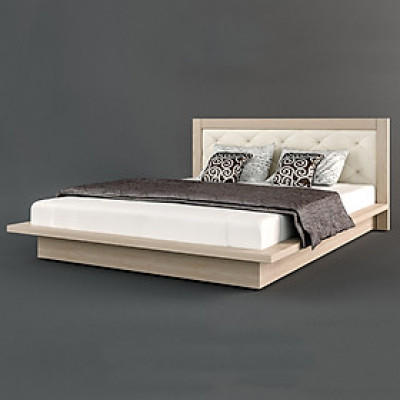 Giường ngủ cao cấp Tundo màu vàng kem 180cm x 200cm