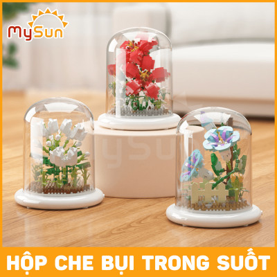 Lắp ráp mô hình HOA Sen Tuilip Hướng dương có đèn LED ngủ trưng bày MySun
