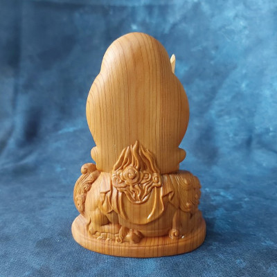 Tượng Phật Phổ Hiền Bồ Tát cưỡi voi bằng gỗ Bách Nhai - V660