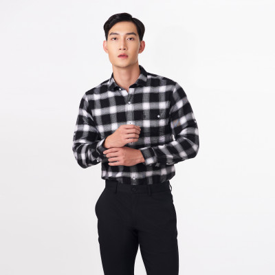 Áo sơ mi dạ dài tay nam May 10 dáng Regularfit mã 010122406 28