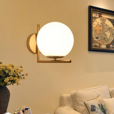 Đèn tường chao tròn, đèn phòng ngủ, đèn trang trí