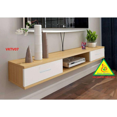 Kệ ti vi treo tường 2 ngăn kéo VKTV07 - Nội thất lắp ráp