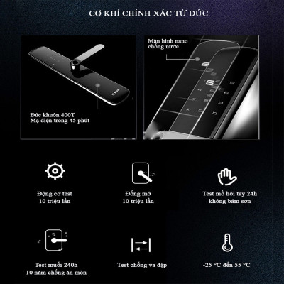 Khóa Cửa Vân Tay Điện Tử Bosch ID60 EU -  Chính Hãng