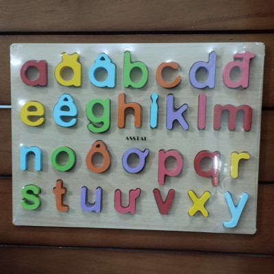 Đồ Chơi Gỗ Cho Bé, COMBO 3 Bảng Gỗ Nổi, Giúp Bé Học Bảng Chữ Cái Tiếng Việt, Số Và Là Đồ Chơi Xếp Hình