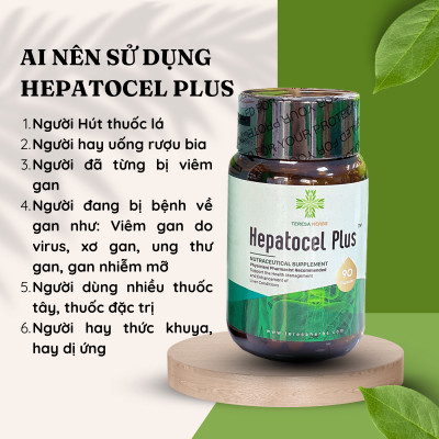Thực phẩm bảo vệ sức khỏe Tăng cường chức năng gan Hepatocel Plus Teresa Herbs (Lọ 90 viên)