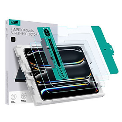 Miếng dán kính cường lực bảo vệ màn hình cho iPad Pro 11 inch / iPad Pro 13 inch 2024 ESR Tempered-Glass Screen Protector - Hàng Chính Hãng