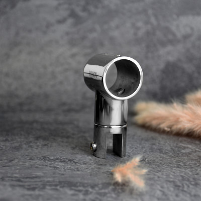 Kẹp kính trên phòng tắm kính inox 304 đúc mặt gương phi 25 Hiwin SB-612
