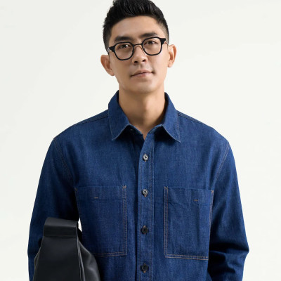 Áo sơ mi jeans nam. Regular - RT 10F24DSH007 | ROUTINE CÀ MAU