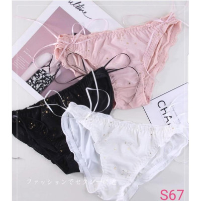 Combo 5 Quần Lót Nữ Lụa Tơ Công Chúa S67 – Mềm Mịn, Họa Tiết Ngôi Sao, Dây Rút