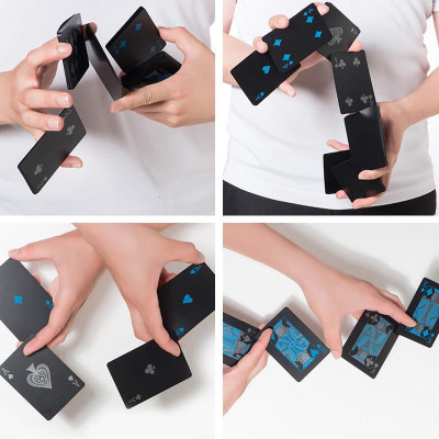 Bộ bài tây màu đen cao cấp 52 lá bài nhựa - Bộ bài poker- hàng chính hãng