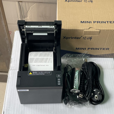 Máy in hóa đơn K80 Xprinter XP-Q807K cổng USB + LAN, in bill bán hàng trên điện thoại và máy tính - Hàng chính hãng