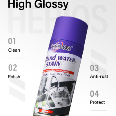 Chai Vệ Sinh Đánh Bóng Bộ Phận Kim Loại Xe Cao Cấp HERIOS LA-024 Công Nghệ Đức 450ml