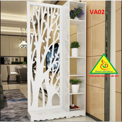 Vách ngăn liền kệ 1 vách 1 kệ VA05 - Nội thất lắp ráp Viendong Adv