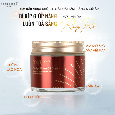 Kem dầu ngựa Mirum 70ml - Kem chống lão hóa, trắng da và giữ ẩm Mirum