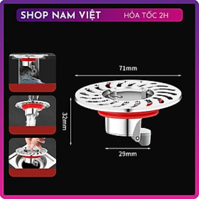 Nắp Cống Chống Mùi Hôi Có Lưới Lọc Chặn Côn Trùng