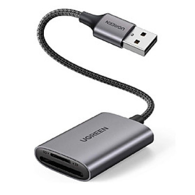Ugreen UG80887CM401TK Usb-A To Sd/Tf Memory Card Reader Alu Case - HÀNG CHÍNH HÃNG