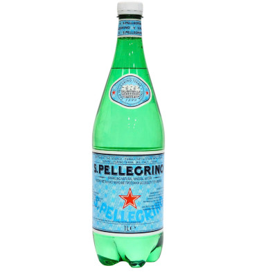 Thùng nước khoáng có ga tự nhiên San Pellegrino 1L x 12 chai (chai nhựa)