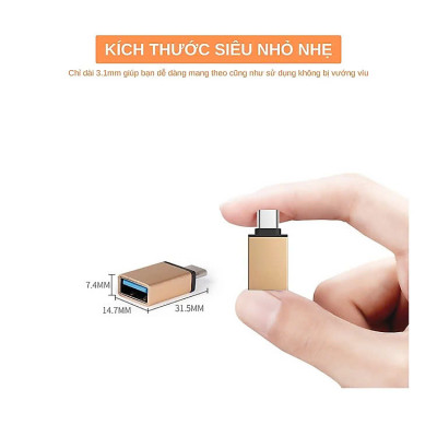 Đầu Chuyển OTG USB Type C Sang USB - Hàng Nhập Khẩu