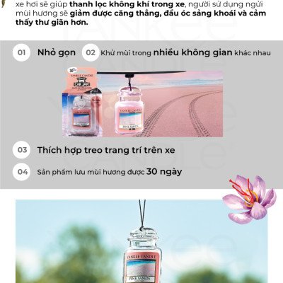 Sáp thơm xe Yankee Candle - Fluffy Towels