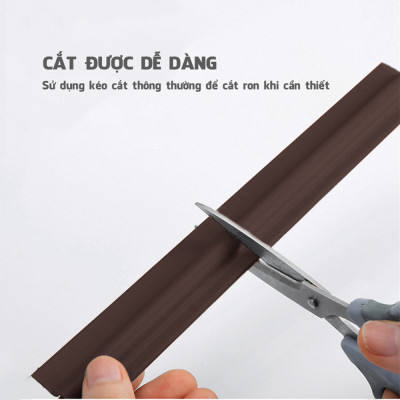 Ron Gioăng Chữ T Dán Chặn Che Khe Hở Khung Chân Cửa Chống Gió Bụi Côn Trùng Thoát Hơi Máy Lạnh