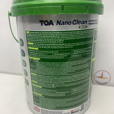 Sơn nước nội thất cao cấp Toa Nanoclean màu xám 8323_ 5L