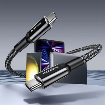 Cáp Innostyle PowerFlex USB-C to USB-C 2m 100W ICC200AL - Hàng chính hãng
