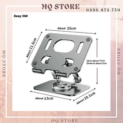 Giá Đỡ Máy Tính Bảng Chân Đế Xoay 360 Độ Chắc Chắn Từ Hơp Kim Nhôm Cao Cấp ( hàng chính hãng)