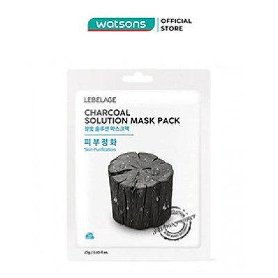 Mặt Nạ Lebelage Charcoal Solution Mask Pack Skin Purification Chiết Xuất Than Tre 25g