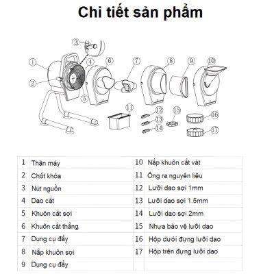 Máy thái lát, thái sợi hành lá, tỏi, ớt và rau củ quả dùng cho quán ăn, nhà hàng, khách sạn. Thương hiệu Mỹ cao cấp Septree - GJ806. Hàng chính hãng