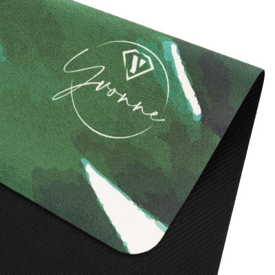 Thảm tập yoga chính hãng Yvonne, Monsteria Leaf (TẶNG KÈM 3 PHẦN QUÀ), dày 6mm bề mặt nhám, siêu bám, chống trơn trượt, ưa mồ hôi