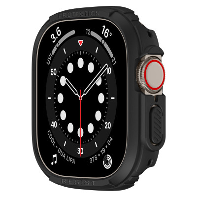 Ốp Case Đen và Trong Suốt cho Apple Watch Ultra / Apple Watch Ultra 2 49mm - Hàng Chính Hãng