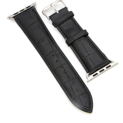 Dây da đeo thay thế cho Apple Watch 38mm / 40mm hiệu Kakapi da bò thật (Vân) - Hàng chính hãng