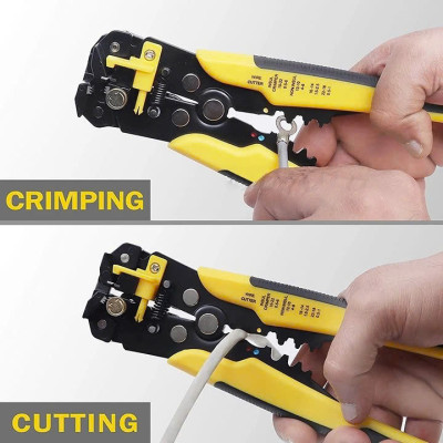 Kìm Tuốt Dây Điện Tự Động Đa Năng Tolsen – Bấm Cos, Cắt Dây Chuẩn Xác, Dễ Dùng