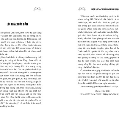 Sách - Hồ Chí Minh - Một Số Áng Văn Chính Luận Tiêu Biểu