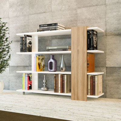 Kệ đỡ sách gỗ thiết kế hiện đại, sang trọng SMLIFE Brenda