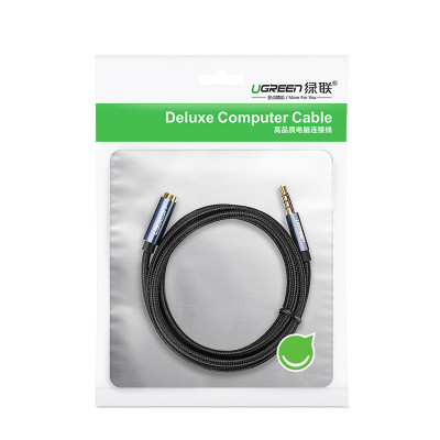 Cáp nối dài loa Ugreen 40673 Hàng chính hãng dài 1m hỗ trợ mic 