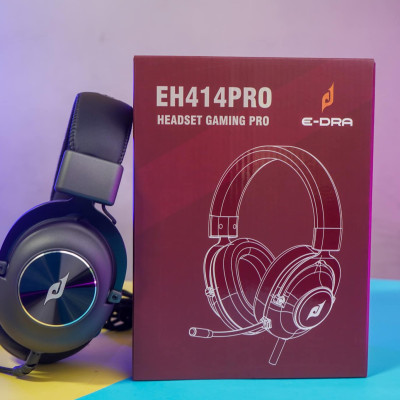 Tai nghe chụp tai chơi game có mic E-dra EH414 Pro - Bass to - Âm thanh 7.1 - Kết nối Usb - Hàng chính hãng