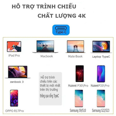 Hub chuyển đổi USB Type-C Sang USB 3.0/HDMI/Type C - Hub chuyển đổi 3in1 - Hàng Nhập Khẩu