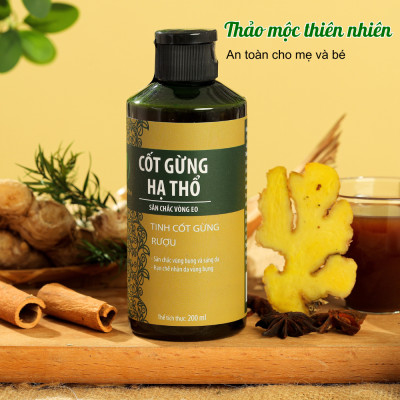 Cốt Gừng Hạ Thổ Massage Săn Chắc Vòng Eo, Lưu Thông Khí Huyết Wonmom 200ml