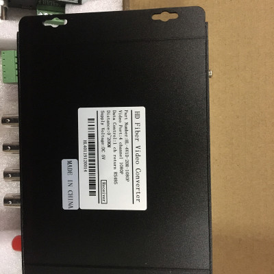 Bộ chuyển đổi video sang quang 4 kênh GNETCOM HL-4V1D-20T/R-1080P (2 thiết bị,2 adapter,Cổng điều khiển) - Hàng Chính Hãng