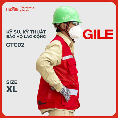 Áo Gile Bảo Hộ Lao Động Vải Thành Công Cao Cấp Dành Cho Kỹ Sư, Kỹ Thuật Mã GTC02
