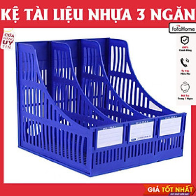 Kệ Đựng Tài Liệu Để Bàn A4 Văn Phòng Phẩm 3 Ngăn Nhựa - Khay Kệ Đựng Tài Liệu Hồ Sơ Văn Phòng Tiện Lợi - Decor Bàn Học