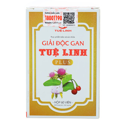 Giải độc gan Tuệ Linh Plus hỗ trợ tăng cường chức năng gan hộp 60 viên
