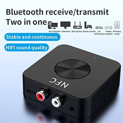 ROGTZ - Bộ Thu Phát Âm Thanh Bluetooth 5.0 2 Trong 1 BT-21, Hỗ trợ NFC, Pin 200mAh 8 Giờ, Chip Xử Lý Âm Thanh Thế Hệ Mới, 2 Cổng Âm Thanh RCA và AUX, Thiết Kế Nhỏ Gọn - Hàng Chính Hãng