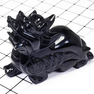 Cặp Tỳ Hưu Tektit mệnh thủy,mộc - Ngọc Quý Gemstones