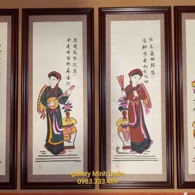 TRANH DÂN GIAN ĐÔNG HỒ - BỘ TỐ NỮ