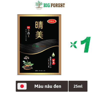 Gói Dầu Gội Phủ Bạc Thảo Dược Komi Nhật Bản [Gói 25ml - Nâu Đen]