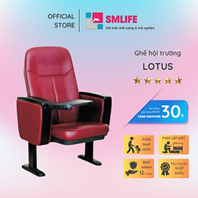 Ghế hội trường chân khoan cố định có bàn SMLIFE Lotus