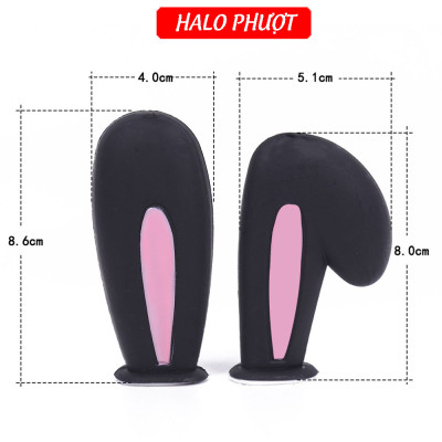 (Tặng Keo) Tai Thỏ Gắn Nón Bảo Hiểm Kèm Keo, Phụ Kiện Trang Trí Cá Tính, Đáng Yêu, Trang Trí Xe Máy