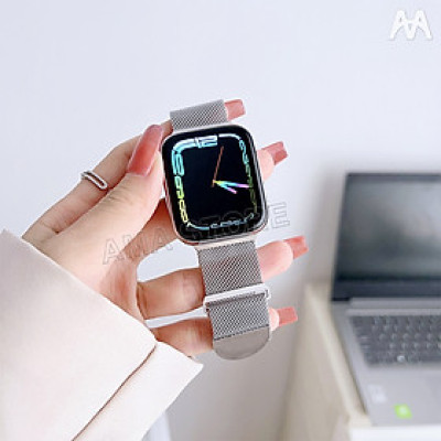 Dây Đeo Inox Khóa Nam Châm dành cho Đồng Hồ Thông Minh AMA TK, S16 và các Các mẫu Đồng hồ có kích thước dây 42/44/45/49mm Hàng chính hãng